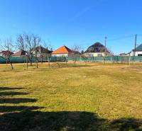 ZĽAVA!! NA PREDAJ RODINNÝ DOM V ZEMIANSKEJ OLČI – PO REKONŠTRUKCII - Záhrada rodinného domu v Zemianskej Olči s trávnikom a ovocnými stromami.