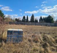 Na predaj krásny slnečný pozemok Nové Zámky ! - Pozemky - bývanie v Nových Zámkoch s kontajnerom pod jasným modrým nebom.