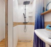 2 byty v 1 už s nájomníkmi | okamžitý príjem 1770€/mes | 4.08% - Kúpeľňa so sprchovým kútom a bielymi obkladmi v 5 a viac izbovom byte.