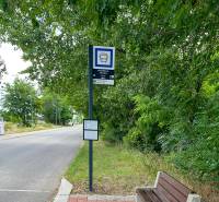 Stavebný pozemok pre RD | všetky podklady | 528 m² |Bernolákovo - Zastávka autobusu v Bernolákove na Poľnej ulici pri pozemkoch na bývanie.