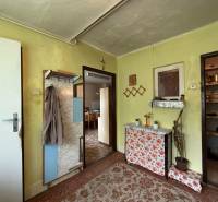 Predaj domu v Janovej Lehote - Chodba v rodinnom dome s vešiakom, zrkadlom a dekoráciami, farebné steny.