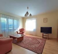 : Predaj rodinného domu s veľkým pozemkom v obci Pitelová  - Obývacia izba v rodinnom dome s pohovkou, televízorom a podlahou s dreveným dekorom.