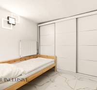 NADŠTANDARDNÁ REKREAČNÁ CHATA | DUCHONKA  - Jednolôžková posteľ s bielou posteľnou bielizňou, moderná svietidlá a veľká šatníková skriňa v Chate.