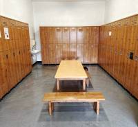 Predaj, výrobný a veľkoobchodný areál v okrese Veľký Krtíš - Výrobné priestory s drevenými skrinkami a kovovou podlahou.