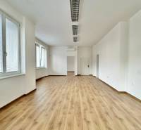 Kancelárske priestory na prenájom, Trenčín, ul. M.R.Štefánika - Kancelárie s podlahou s dreveným dekorom a oknami, Trenčín, M. R. Štefánika.