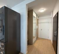 3-izbový byt s garážovým státím – Košice Západ, ul. Topoľčianska - Kuchyňa a predsieň v 3-izbovom byte s podlahou s dreveným dekorom.