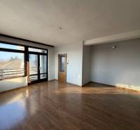 Exk. viacgeneračný RD vo Veľkom Orvišti pri Piešťanoch REZERVOVANÝ - Miestnosť v rodinnom dome s podlahou s dreveným dekorom, veľkým oknom a dverami.