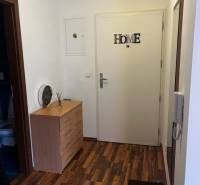 ÚTULNÝ 2 IZBOVÝ BYT - SILVANIUM  - Vstupná chodba v 2-izbovom byte s drevenou podlahou a komodou.