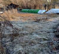 SKLABIŇA -7 km od mesta Martin -stavebný pozemok 1403m2 - Pozemky - bývanie v Sklabini pokryté suchou trávou a obklopené stromami.