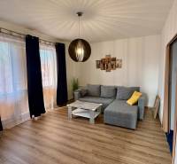 * 7i rodinný dom, veľký 33.5á pozemok, Brestovany - Obývačka v rodinnom dome s pohovkou, konferenčným stolíkom a podlahou s dreveným dekorom.