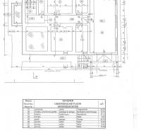 Na predaj 8 izbový rod. dom v lukratívnej časti - Rača - Pôdorys suterénu rodinného domu na ulici Popolná, obsahuje garáže a pivnice.