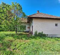 Pôvodný domček v obci Nová Vieska - Rodinný dom v Novej Vieske obkolesený zeleňou a stromami, s tradičnou strechou.