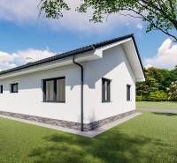 Základová doska na  575 m2 pozemku - Čeľadice  - Rodinný dom v Čeľadiciach, obklopený trávnatou plochou a stromami. Pozemky - bývanie.