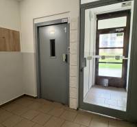 SOFIJSKÁ -  Pekný 2 izbový byt, 52m² + LOGGIA, 7/8 posch. - Vstupná chodba s výťahom v 2-izbovom byte na Sofijskej ulici, Sídlisko Ťahanovce, Košice.