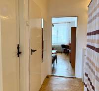 PRENÁJOM 1 izbový byt, 40 M2, Bratislava, Ružinov, Košická ulica, NIVY - Chodba s podlahou s dreveným dekorom a výhľadom do izby v 1-izbovom byte.