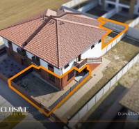 Na predaj 3-izb. byt so záhradou, Dunajská Streda - Rodinný dom s terakotovou strechou v Malom Blahove v Dunajskej Strede, s vyznačeným pozemkom.