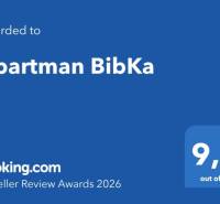 Exkluzívny investičný apartmán/byt  na predaj v srdci Donovál  - Ocenenie pre Apartmán BibKa s hodnotením 9,7 na Traveller Review Awards 2026.