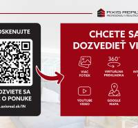 2-izb. byt, NOVOSTAVBA, Internet, Balkón, Jarabinková ul. - Inzercia realitnej kancelárie s QR kódom a možnosťami virtuálnych prehliadok.