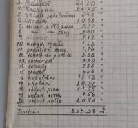  Podnikateľská príležitosť v obci Búč . - Ručne písaná tabuľka s rozlohou miestností gastro priestorov. Celková plocha: 255,38 m².