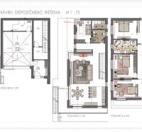 ATRAKTÍVNA MODERNÁ 5 IZB.ROZOSTAVANÁ VILA na KOLIBE - Pôdorysy pre rodinný dom s tromi podlažiami a detailným usporiadaním interiéru.