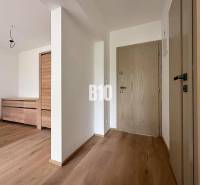 Posledný voľný APARTMÁN na kľúč - Rajecké Teplice - Vstupná hala 2-izbového bytu so svetlými drevenými podlahami a interiérovými dverami.
