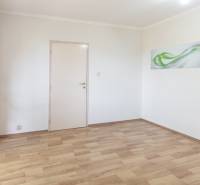 Predaj 3i bytu 84m2 - dva balkóny , Nábrežná v NZ - Prázdna miestnosť s dekoratívnym obrazom a podlahou s dreveným dekorom v 3-izbovom byte.