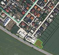 I Na predaj komerčný stavebný pozemok – Kráľová nad Váhom - Letecký pohľad na pozemky - komerčné v Kráľovej nad Váhom, blízko rezidenčných oblastí.