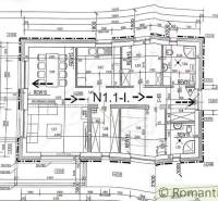 Stavebný pozemok pri Nitre so stavebným povolením v tichej lokalite - Pôdorys domu s rozložením miestností pre účely Pozemky - bývanie.