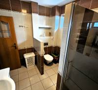 Predaj 5-izbový dom v Kameňanoch, okres Revúca - Kúpeľňa v rodinnom dome s dlažbou, sprchou a toaletou.