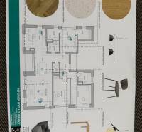 NUERA︱Penthouse s terasou s krásnymi výhľadmi v Dúbravke - Plán interiéru 4-izbového bytu s návrhom podláh a nábytku.