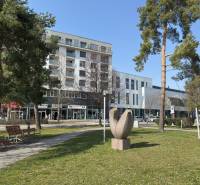 EXKLUZÍVNE: Celé podlažie v centre Piešťan s projektom apartmánov - Park so sochou a lavičkami pri Zvláštnych nehnuteľnostiach na Nitrianskej 755 v Piešťanoch.