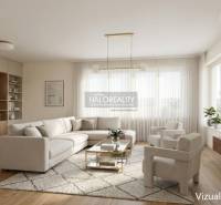 Predaj, rodinný dom Oslany - EXKLUZÍVNE HALO REALITY - Obývačka v rodinnom dome s pohodlnou sedačkou, kobercom a podlahou s dreveným dekorom.