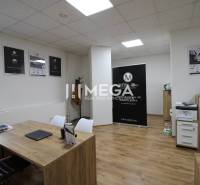 NA PRENÁJOM - obchodný priestor v OD Laborec, pešia zóna mesta Humenné - Obchodné priestory s nábytkom a podlahou s dreveným dekorom.