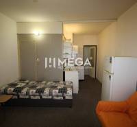 NA PRENÁJOM - Garsónka v pôvodnom stave na Sídlisku III v meste Humenn - Jednoposteľová izba v rekreačnom apartmáne s kuchynskou linkou a chladničkou.