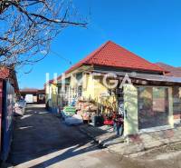 NA PREDAJ  Zabehnutá prevádzka v obci Kamenica nad Cirochou - Obchodné priestory na Osloboditeľov 193 v Kamenici nad Cirochou s exteriérom a stromom.