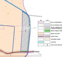 NA PREDAJ: Investičný pozemok 85 291 m² – Rešica, Košice-okolie - Mapový návrh hraníc katastrálneho územia s označením plôch na zvláštne nehnuteľnosti.