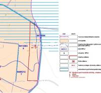NA PREDAJ: Investičný pozemok 85 291 m² – Rešica, Košice-okolie - Katastrálna mapa zobrazujúca hranice pozemkov a zástavby v oblasti Zvláštne nehnuteľnosti.