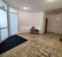 NA PRENÁJOM - kancelárske priestory v cente mesta Michalovce - Priestranná vstupná hala s kachľovou podlahou a sklenenými dverami v kanceláriách.