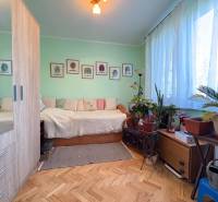 Na predaj: 4 izb.byt + BALKON + ŠATNIK + ŠPAJZA - Izba v 3-izbovom byte s dekoratívnymi rastlinami a podlahou s dreveným dekorom.