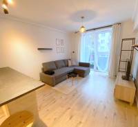 ŠTÝLOVÝ 2i byt, NOVOSTAVBA, BALKÓN, PARKIN, Paričková ulica, NIVY - Obývacia izba 2-izbového bytu na ulici Páričkova, otvorený priestor s balkónom.