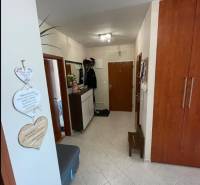 PREDAJ PRIESTRANNÉHO 3 IZB. BYTU NA MUŠKÁTE S GARÁŽOVÝM STÁTIM - Chodba v 3-izbovom byte s dlažbou a vstavanou skriňou.