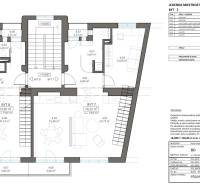 NA PREDAJ  5 izbový Mezonet v centre Nitry - Pôdorys 5 a viac izbových bytov na Kúpeľnej ulici v Nitre, 4. poschodie.