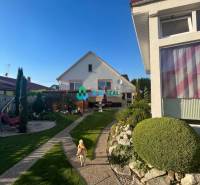 Znížená cena!  Rodinný dom s vnútorným aj vonkajším bazénom na krásne  - Rodinný dom s udržiavanou záhradou a psom, na ulici neuvedene v slnečnom počasí.