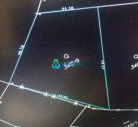 Krásny veľký pozemok v tichej časti obce Ňárad - Plán s pozemky na bývanie, ilustrácia rozmerov a hraníc na ulici neuvedené.