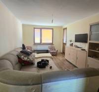 Na prenájom 3-izbový zariadený byt - Dunajská Streda - Obývacia izba v 3-izbovom byte s podlahou s dreveným dekorom a rohovou sedačkou.