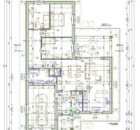 Rezervované / 4-izbový rodinný dom v obci Michal na Ostrove - Pôdorys rodinného domu v Michale na Ostrove s garážou a obytnými miestnosťami.