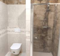 Predané - 4izbový rodinný dom (dvojdom) v obci Horná Potôň! - Rodinný dom má kúpeľňu s keramickými obkladmi, sprchovým kútom a závesným záchodom.