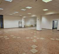 Exkluzívny obchodný priestor na prenájom v centre Dunajskej Stredy – u - Priestranné obchodné priestory s keramickou podlahou a neopracovanými stenami.