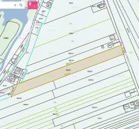 ☎️ 0918197701-IBA U NÁS !!  Na predaj investičný pozemok na výstavbu 1 - Katastrálna mapa Zvláštnych nehnuteľností v Jahodnej s hranicami pozemkov a vodnými plochami.
