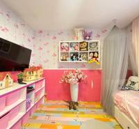 ☎️ 0918197701- 296 900, - € Znížená cena   !!!Na predaj krásny, štýlov - Detská izba s ružovými stenami, poličkami plnými hračiek a posteľou s baldachýnom.